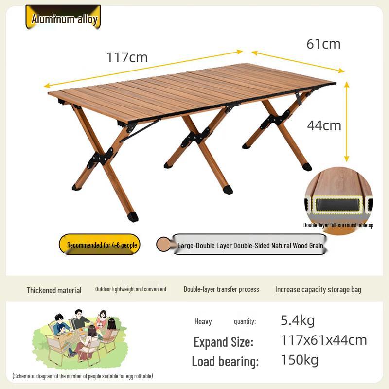 OEING Outdoor Portable Folding Picnic Table