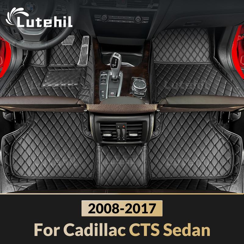 For Cadillac CTS Sedan 2008-2017 2016 2015 Car Floor Mat Automobile Carpet Cover Interior Accessories Protective Mats