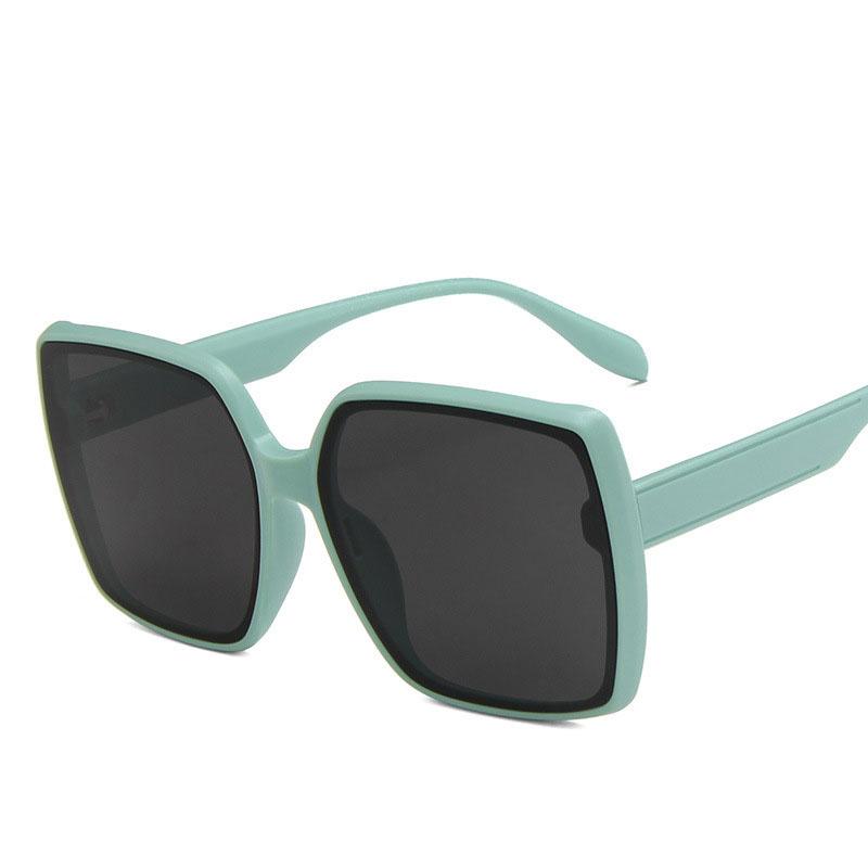 Солнцезащитные очки в корейском стиле для женщин, модные очки женские с большой оправой квадратной формы, новые дизайнерские солнцезащитные очки для женщин