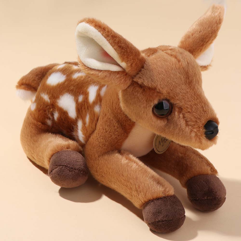 Forest Animal Stuffed Deer Dolls Soft Dolls Simulation Deer Toy Sika Deer Plush  Birthday Gift