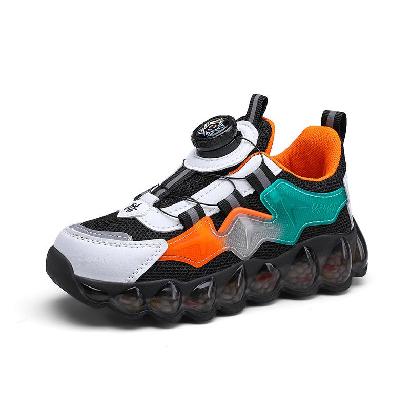 Детская спортивная обувь для детей среднего и старшего возраста, легкие кроссовки для бега, новая осенняя коллекция 2025 года, мальчиковые сетчатые туфли, весенняя дышащая сетка
