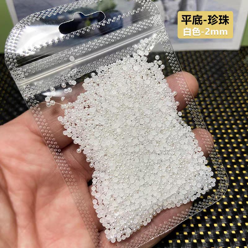 1 пакет 2-5 мм белые жемчужные шарики стразы для ногтей круглые бусины смешанного размера жемчуг DIY украшение для ногтей жемчуг маникюрные аксессуары