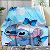 Lilo & Stitch Flannel Fleece Blanket Cozy Warm Throw Blanket For Couch Bed Travel All Season Use