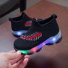 JM Shop Luminous Sneakers Toddler Children Baby Girls Boys Feather Mesh Led Socks Sport Run Casual Shoes