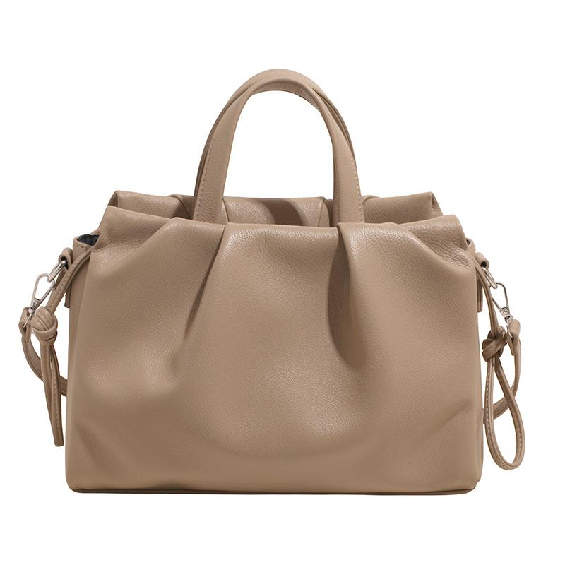 Вместительная плиссированная сумка-облако женская осенняя новая модная простая дорожная сумка-мессенджер