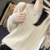 Women's Cashmere Sweater 30% Cashmere 70% Wool Autumn and Winter Cashmere Thick Pullover Soft and Warm