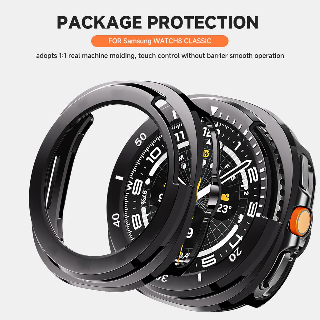 Защитный чехол для Samsung Galaxy Watch 8 Classic 46 мм Жесткий бампер из поликарбоната Без защитной пленки на экран Чехол-аксессуар для Galaxy Watch 8 Classic