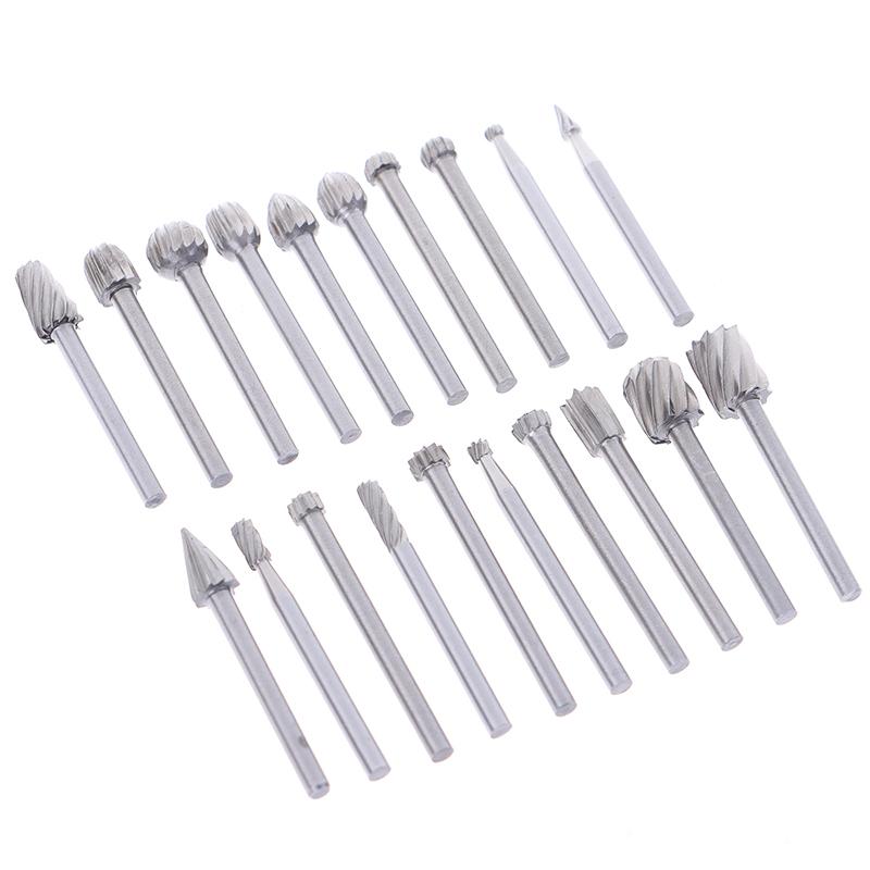 20 шт., набор хвостовиков шлифовальных станков из карбида вольфрама с вращающейся точкой, 3*40 мм