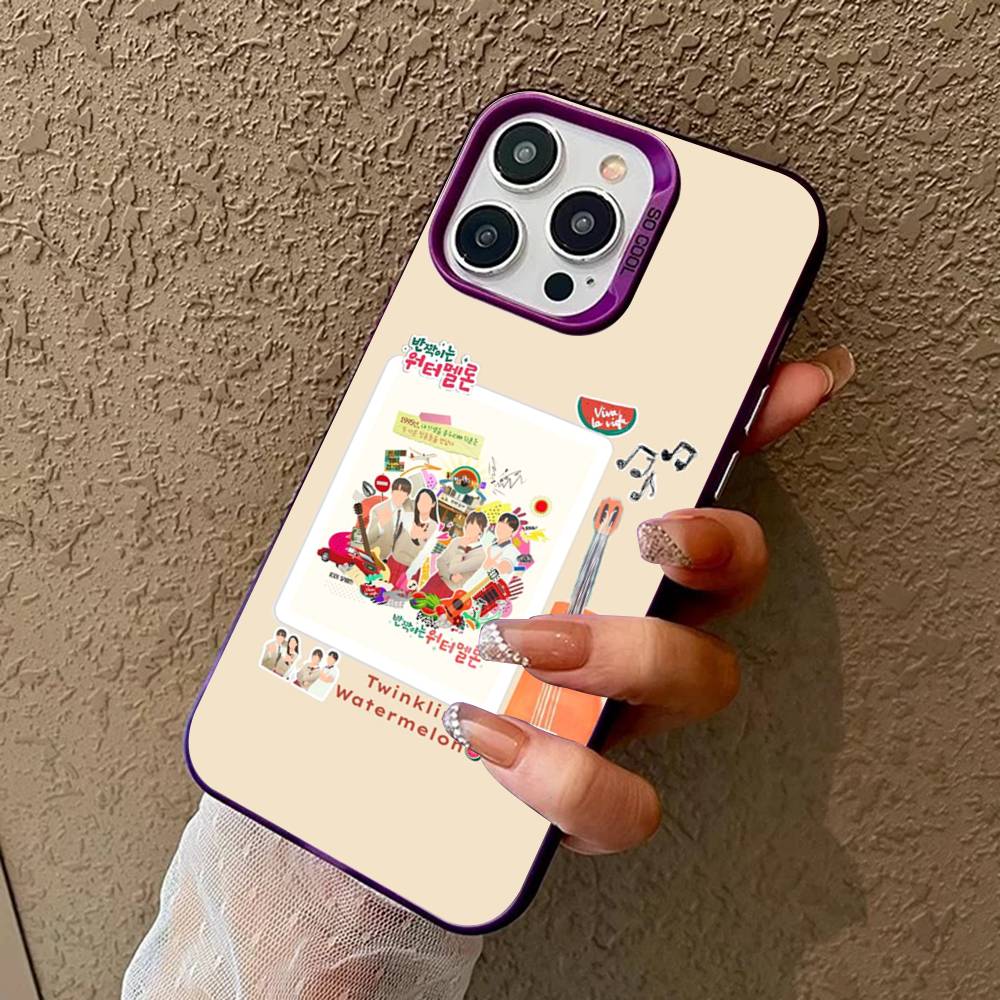 Koear Viva La Vida Сверкающий Арбуз Чехол для Телефона для iPhone 17 16 Plus Pro Max 15 14 13 12 11 Матовый Цветной Чехол