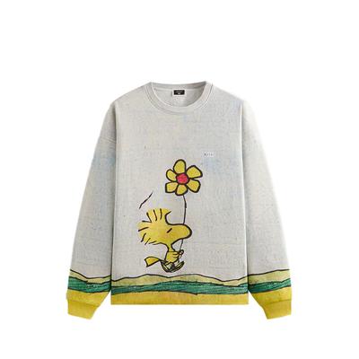 Для Peanuts Woodstock Comic Свитшот с круглым вырезом Nelson Межсезонные Мужские Топы Серый KHM033379-410
