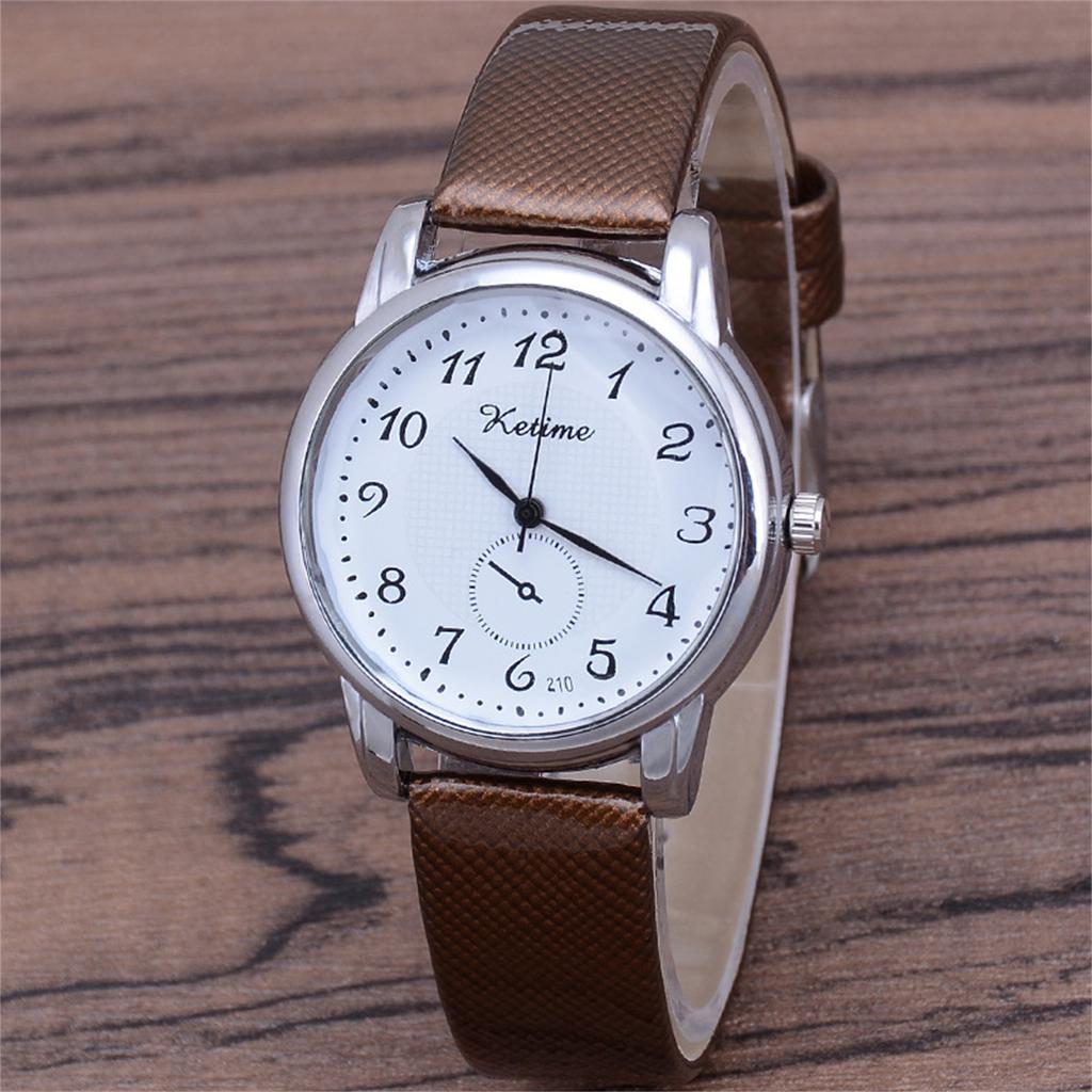 Женские модные кожаные часы