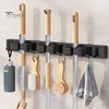 Wall Mounted Broom Rack Strong Load-bearing Adjustable Design Widely Used Easy To Install Mop Hook Broom Hanger
