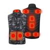 Men Heated Puffer Vest USB Electric Graphite Heating Windproof Thermal Waistcoat Winter Outdoor Activities Down Cotton Vest Coat