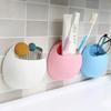 Bathroom Accessories Toothbrush Holder Wall Suction Cups Shower Holder Cute Sucker Toothbrush Holder Suction Hooks Bathroom Set