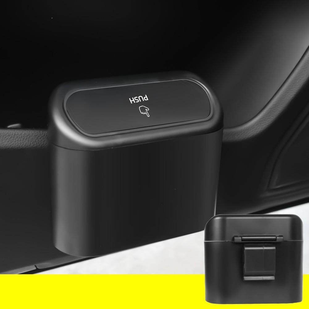 Hanging Car Storage Box Multifunctional Car Trash Can