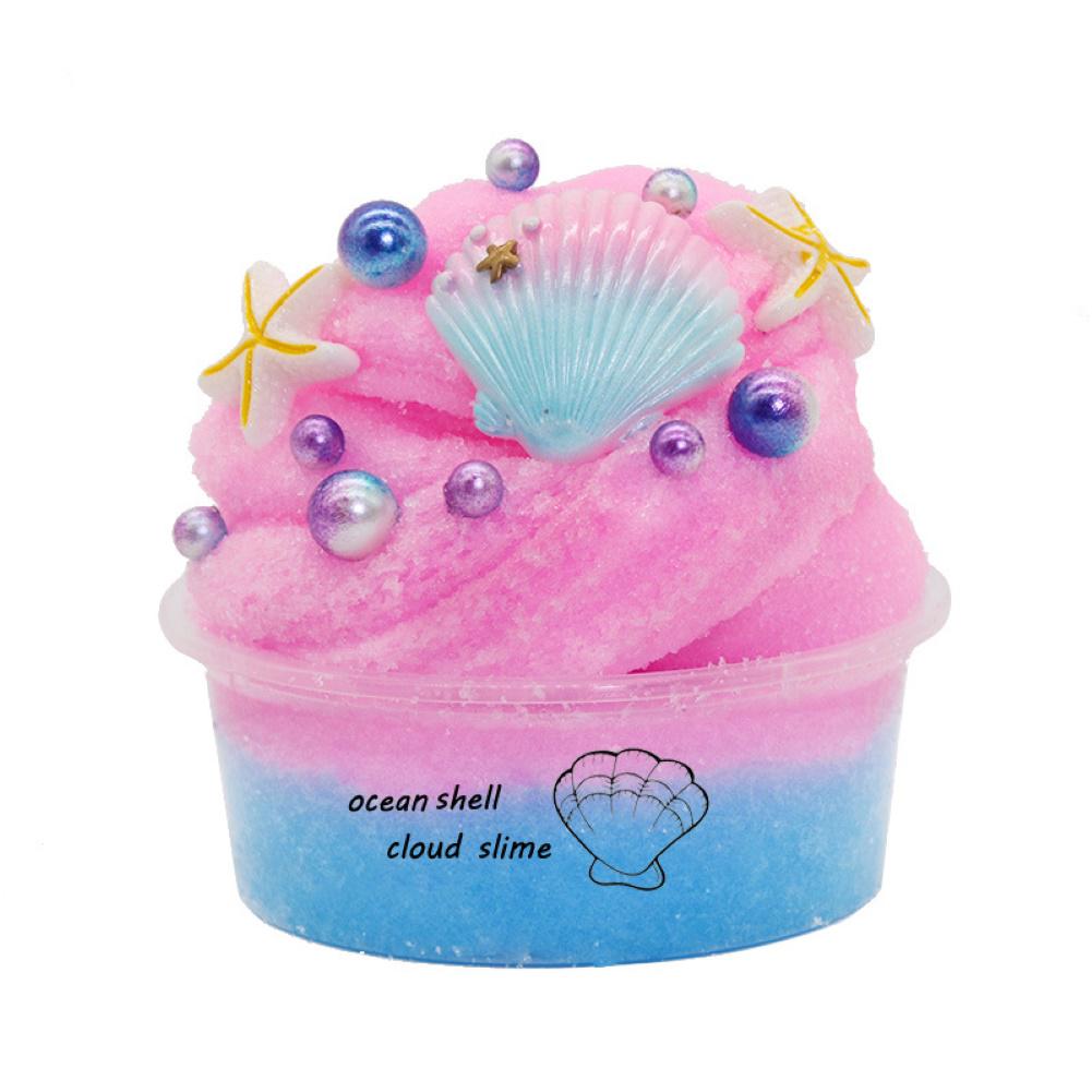 Happy Play Soft Ocean Slime Fluffy Shell 60 мл Глина Пластилин Грязь Стресс
