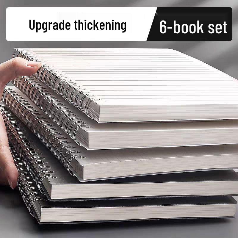 Толстый блокнот в клетку формата A5/B5 для средней и старшей школы: Большой, Прочный, Простой Дизайн