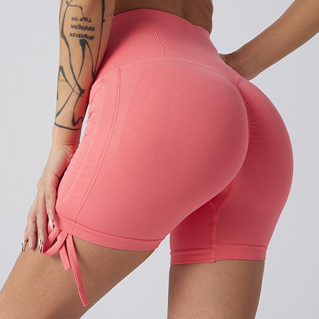 Женские обтягивающие штаны для йоги с высокой талией, штаны из трех частей, спортивные шорты для подтяжки бедер и компрессии живота