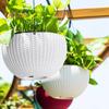 Self Watering Hanging Planters Indoor Outdoor Thickened Hanging Basket Flower Pot with Water Level Indicator Hanging Plant Pot for Cacti Herbs
