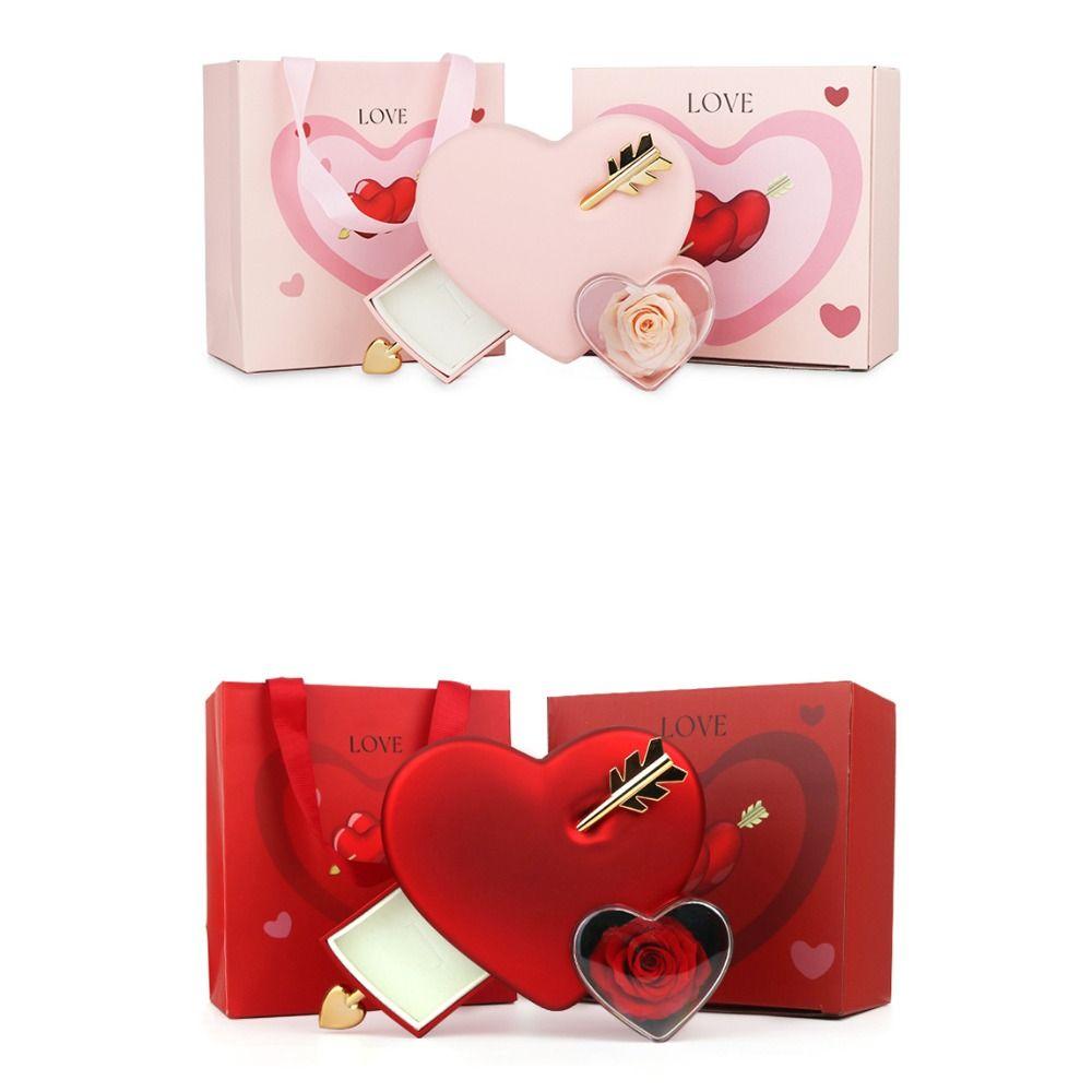 Мыло Цветок Шкатулка для украшений Красная подарочная упаковка Бумажная коробка Подарочная коробка Цветок Подарки на День святого Валентина