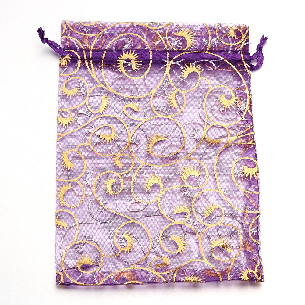 10pcs/lot Organza Gifts Bags Colorful Candy Beads Drawstring Storage Pouches For DIY Christmas Party Gift Jewelry Packaging Bags