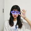 Festival Celebration Style Rectangle Luminous Glasses Women Men Eyeglasses Sqare Shades Light Glasses for Party Female Eyewear