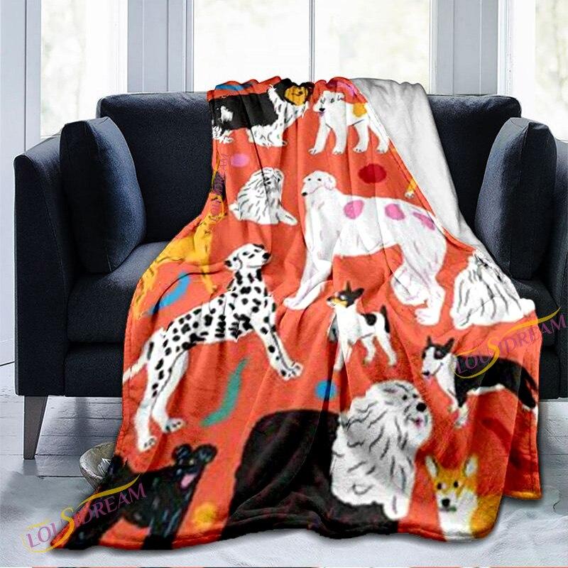 Cartoon Cute Cat Pattern Blanket Warm Blanket Super Soft Flannel Blanket Plush Bed Blanket for Adults and Children Bed or Sofa