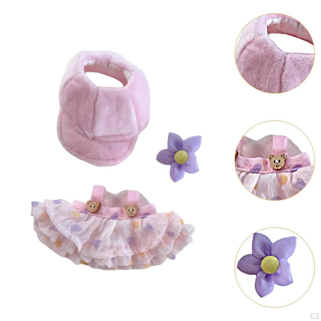 17cm Doll Clothes Set Cute Suit,Doll Accessories,Girl Clothing for Girls