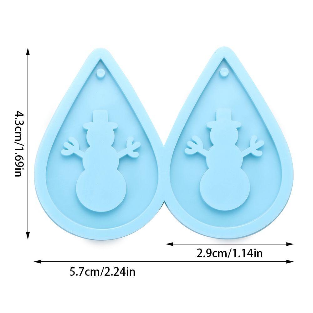 Making Tools Dangle UV Epoxy Earrings Resin Mold Merry Christmas Resin Silicone Mould Pendant Molds