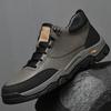 Модный Роскошный Бренд Натуральная Кожа Мужские Ботильоны Высокое Качество Уличные Кроссовки Модная Трекинговая Обувь Нескользящие Мужские Ботинки для Пешего Туризма