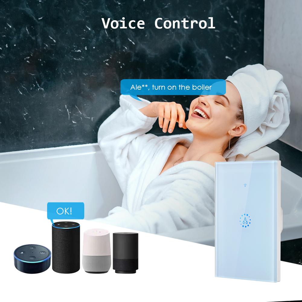 Wi-Fi Smart Boiler с сенсорным переключателем, голосовое управление, совместимое с Alexa Google