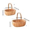 Ручная работа, открытый верх, рыночная корзина для хранения, переносная для овощей, свадебных подарков и пикников на открытом воздухе, повседневного использования
