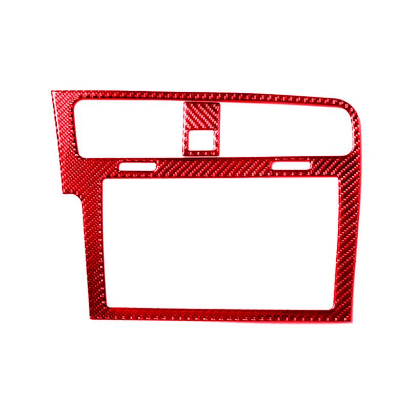 Автомобильные аксессуары для Volkswagen VW Golf 7 GTI MK7 2014-стайлинг автомобиля, внутренние красные наклейки из углеродного волокна