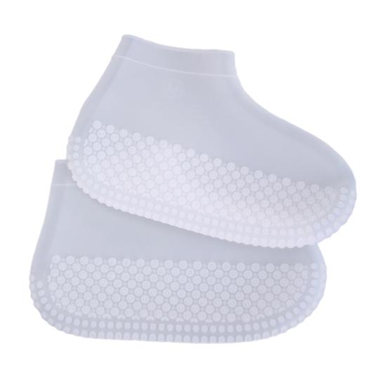 1 пара Водонепроницаемые чехлы на обувь от дождя Нескользящие Силиконовые Многоразовые Бахилы Мужские Женские Для Путешествий На Открытом Воздухе Защита для Обуви от Дождя