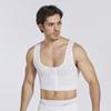 Мужской body shaper с пуговицами, компрессионный корсет для формирования тела, пояс-тренер для живота