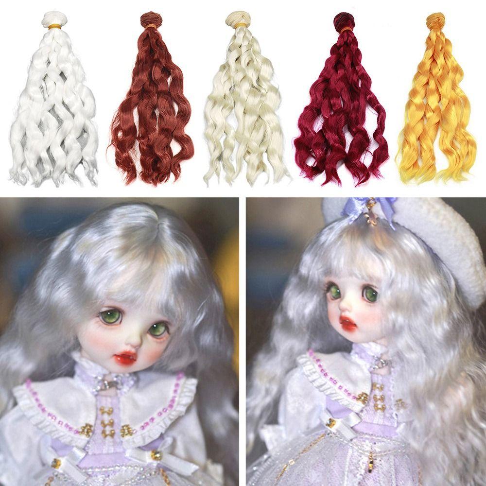 Colors High-temperature Wire Synthetic Fiber Wig Hair DIY Dolls Accessories Doll Wigs Long Straight