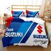 Подростковые SUZU мотоцикл Casal Пододеяльник Одеяло Комплекты постельного белья для всех сезонов Мягкое Покрытие для одеяла и Наволочки Односпальный/Двуспальный