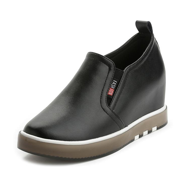 Повседневная обувь, кроссовки без шнуровки на танкетке, женская обувь