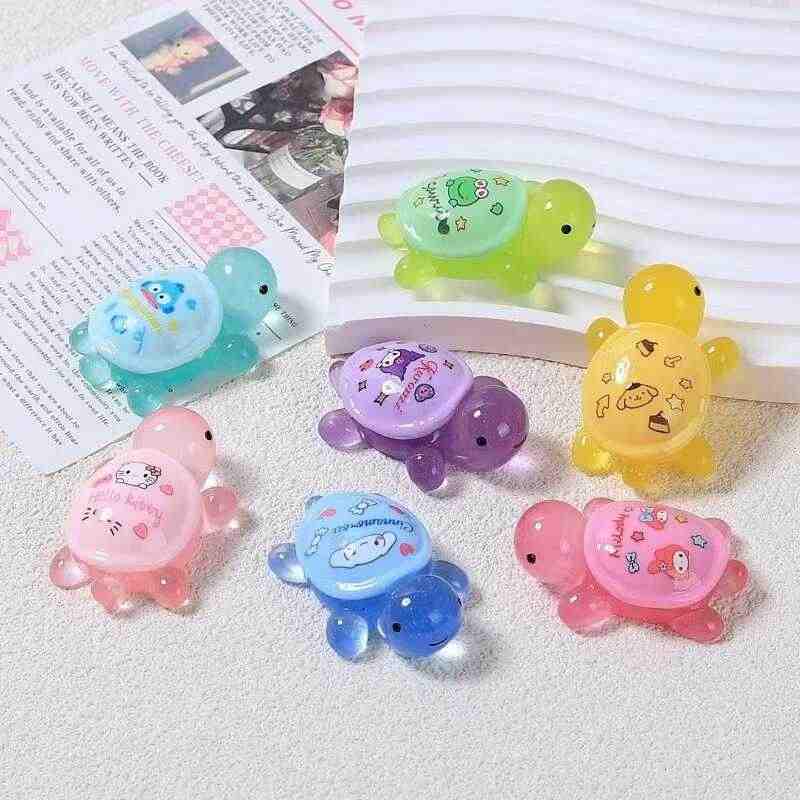 Luminous Colorful Turtle Ocean Figurine - Glowing DIY Jewelry Toy