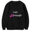 Пара модных толстовок с графическим принтом I Am Kenough, повседневная спортивная одежда с круглым вырезом, мужские и женские пуловеры, кофты