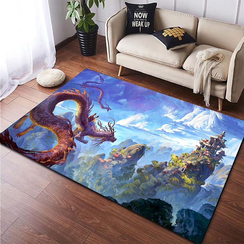Ковер с принтом китайского дракона и животных для гостиной, большой ковер, мягкий коврик, коврики для стульев для киберспорта, Alfombra, подарки, Прямая поставка