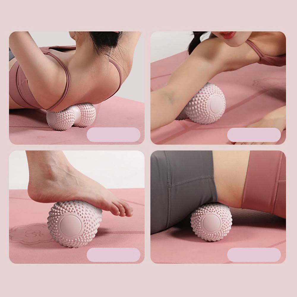 Peanut Massage Ball Yoga Fascia Ball Raised Point TPE 6.5cm Posture Master Waist Back Foot Massage Balls