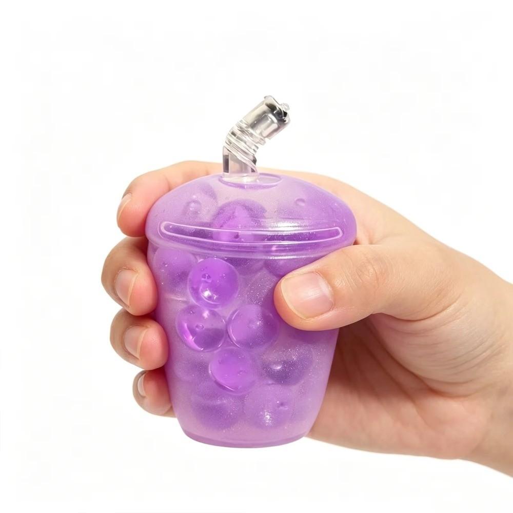 ASMR Sound Squeeze Fidget Toys Hademade Creative Milk Tea Fidgets for Classroom Prizes