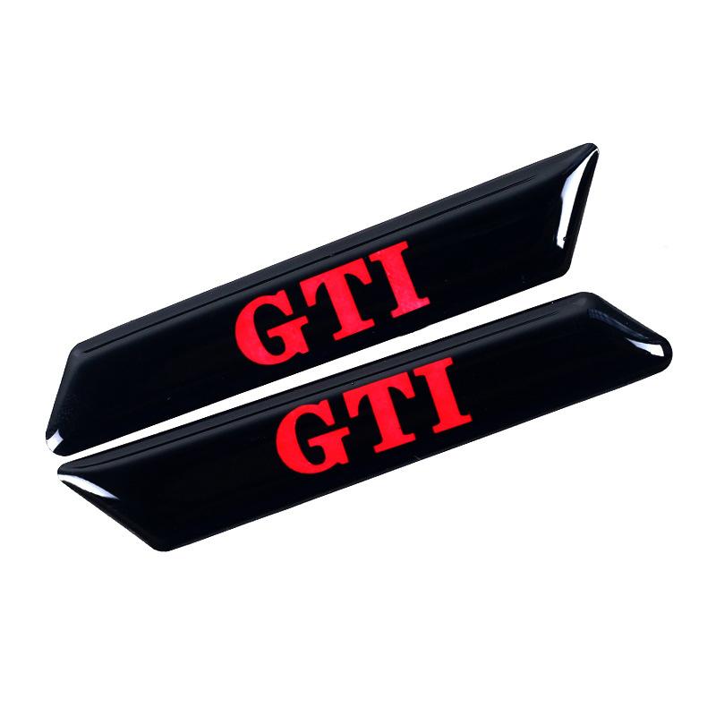 2Pcs 3D Car Seat Lift Button Stickers R Line Rline Badge Decorative Stickers For VW Golf 6 8 GTI MK6 MK8 Touran Mtm Accessories