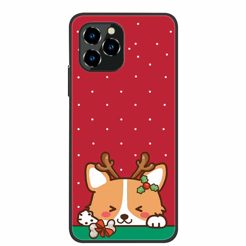 Phone Case For Oukitel C21 Pro Christmas Silicone TPU Soft Cover For Oukitel C21 Pro Coque Protector Bumper OukitelC21 Elk Funda