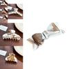 Sophisticated Acetate Hair Claw Clips In Vintage Milk Coffee Color For Chic Women's Hair Accessories