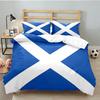 Scottish Flag Design 3PCS Bedding set,Ideal for 1pc Duvet Cover And 2pcs Pillowcases Perfect for Fan gift,Ideal for Bedroom, Dormitory