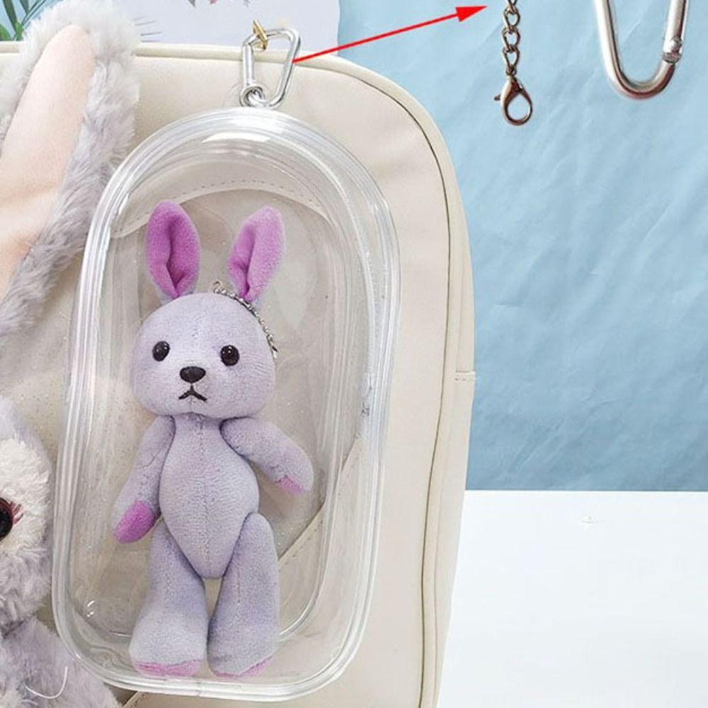 Transparent Doll Outdoor Bag 19*10CM Storage Case Toy Doll Display Box