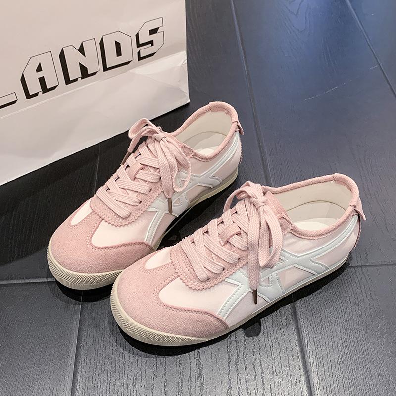 Forrest Gump shoes women's training shoes spring and summer new leather surface versatile flat bottom fashion breathable casual shoes sports shoes