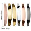 Half Moon Stainless Steel Nail File Base with Disposable Pad Function for Hygienic Professional Quality Home Manicures